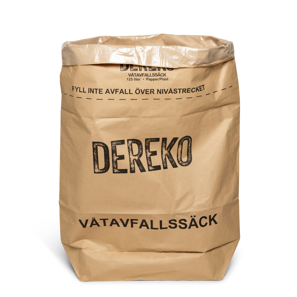 VÅTAVFALLSSÄCK DEREKO PAPPER/PLAST 75X100X25CM 25ST | Derome